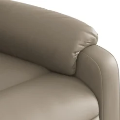 vidaXL Sillón de masaje reclinable cuero sintético color Capuchino Hot