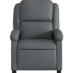 vidaXL Sillas-Sillón de masaje reclinable cuero sintético