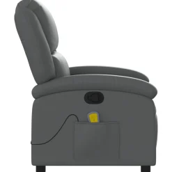 vidaXL Sillas-Sillón de masaje reclinable cuero sintético
