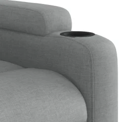 vidaXL Sillas-Sillón de masaje reclinable de pie de tela