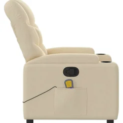 vidaXL Sillas-Sillón de masaje reclinable de tela