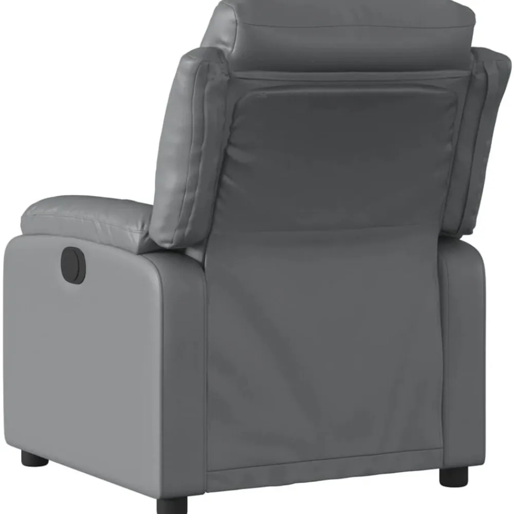 vidaXL Sillas-Sillón de masaje reclinable eléctrico cuero sintético