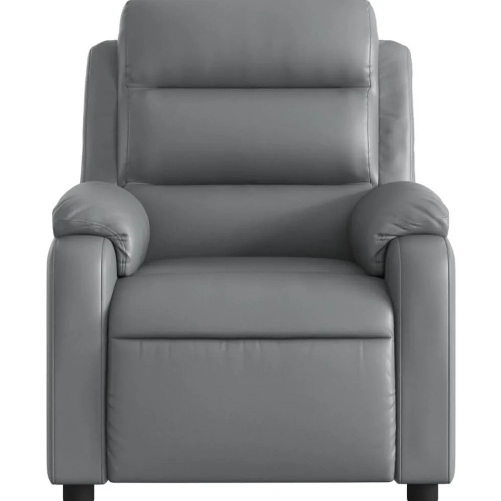 vidaXL Sillas-Sillón de masaje reclinable eléctrico cuero sintético