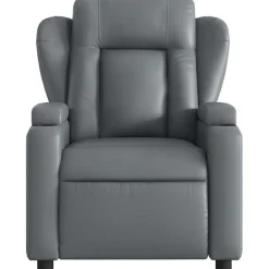 vidaXL Sillas-Sillón de masaje reclinable cuero sintético