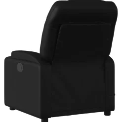 vidaXL Sillas-Sillón de masaje reclinable eléctrico cuero sintético