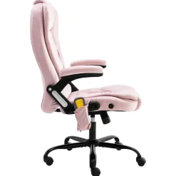 vidaXL Sillón de oficina de masaje terciopelo Rosa Sale