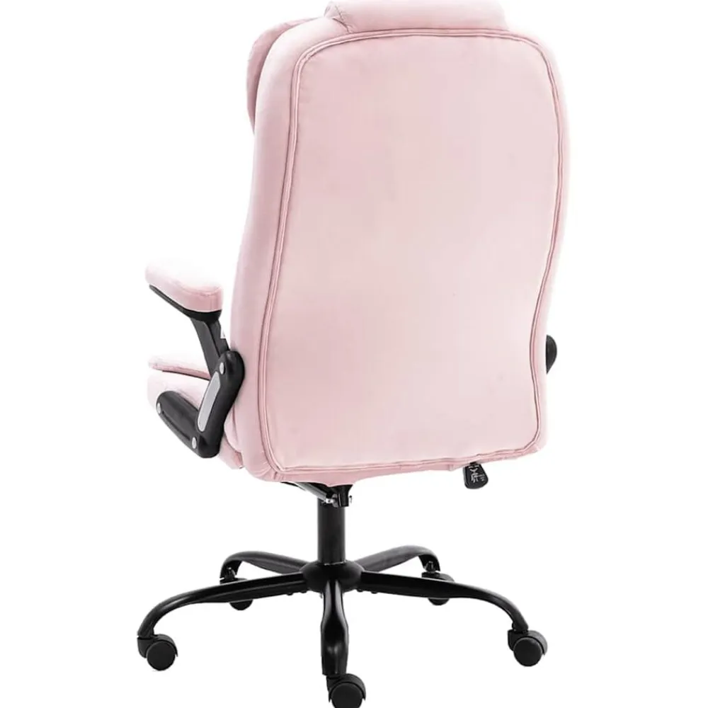 vidaXL Sillón de oficina de masaje terciopelo Rosa Sale