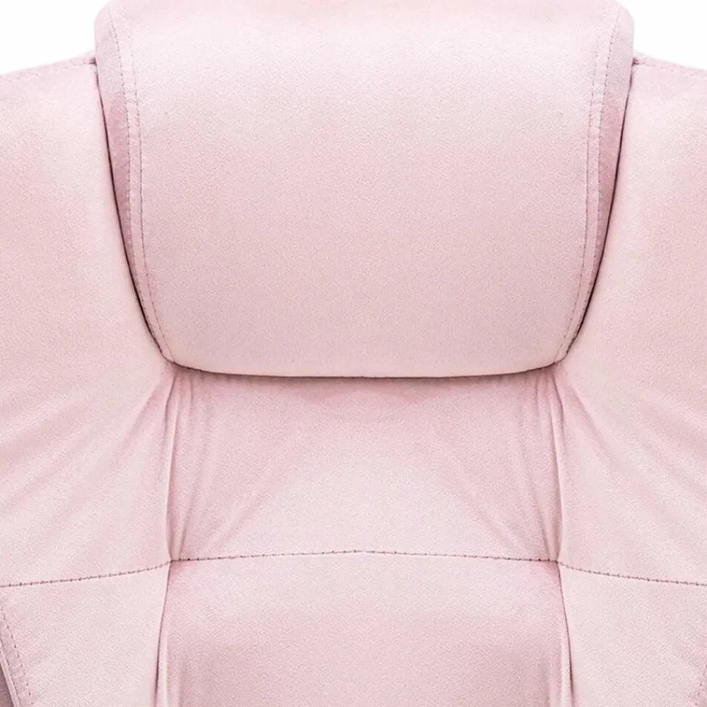 vidaXL Sillón de oficina de masaje terciopelo Rosa Sale
