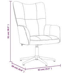 vidaXL Sillas-Sillón de relax con taburete terciopelo marrón