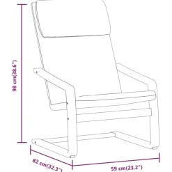 vidaXL Sillón de relax con taburete tela marrón oscuro Marr&oacute;n Outlet