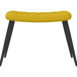 vidaXL Sillas-Sillón de relax con taburete terciopelo