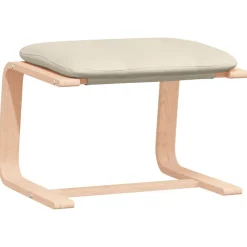 vidaXL Sillas-Sillón de relax con taburete tela color