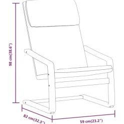 vidaXL Sillas-Sillón de relax con taburete tela color
