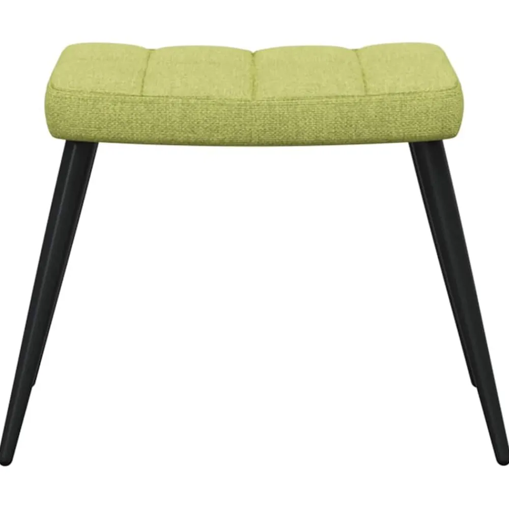 vidaXL Sillas-Sillón de relax con reposapiés tela