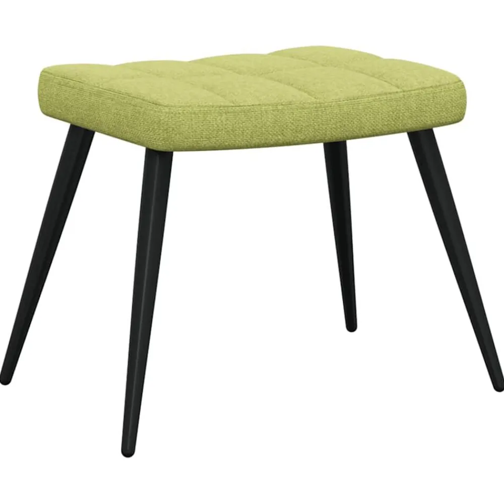 vidaXL Sillas-Sillón de relax con reposapiés tela