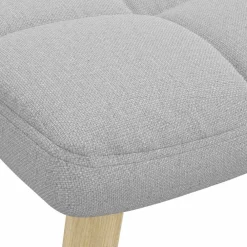 vidaXL Sillón de relax con reposapiés tela Gris nube Discount