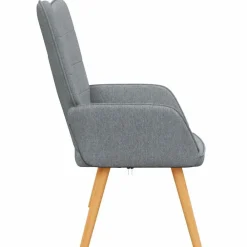 vidaXL Sillas-Sillón de relax de tela