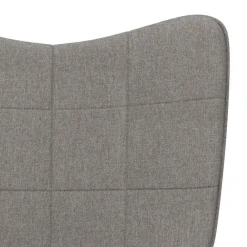 vidaXL Sillas-Sillón de relax de tela gris taupe