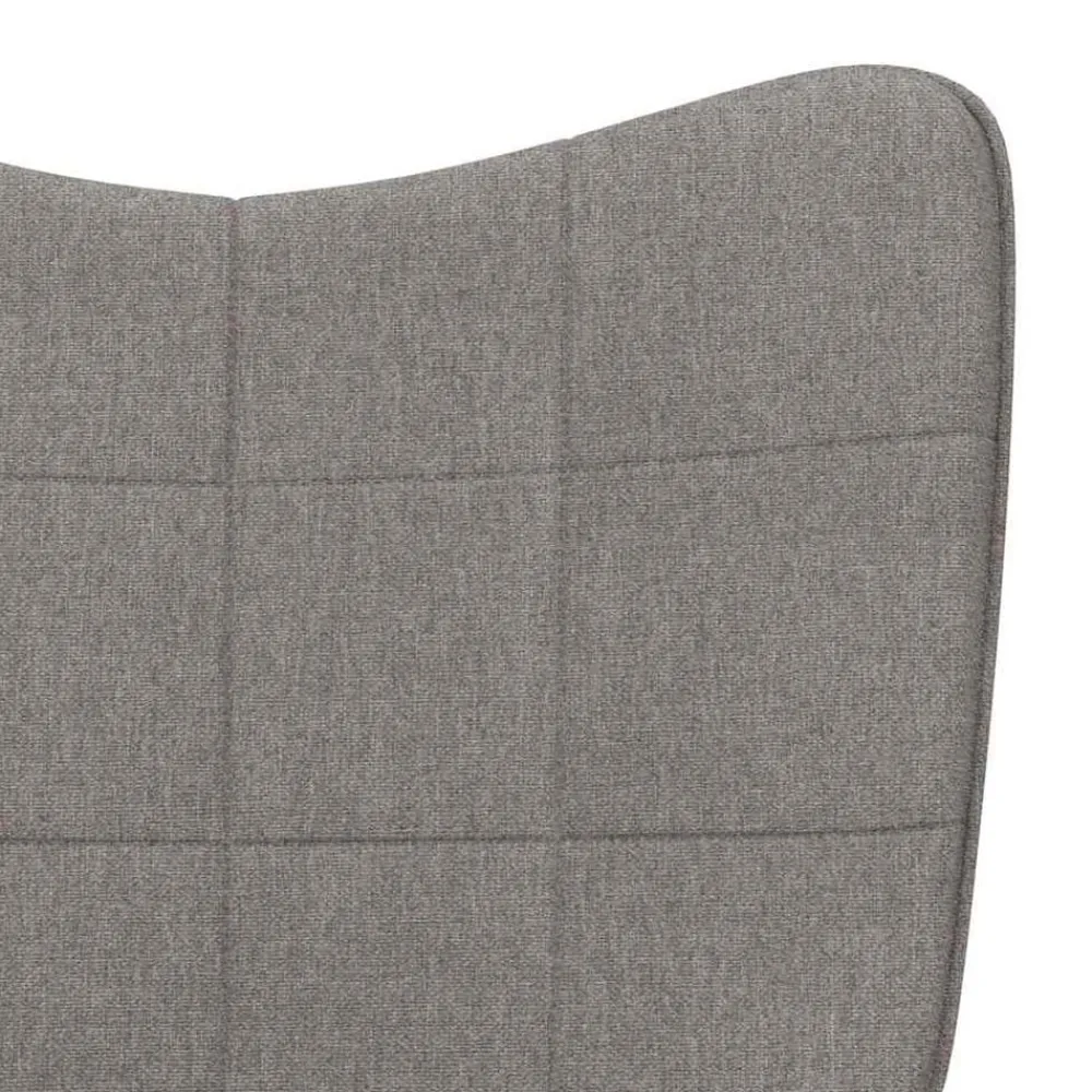 vidaXL Sillas-Sillón de relax de tela gris taupe