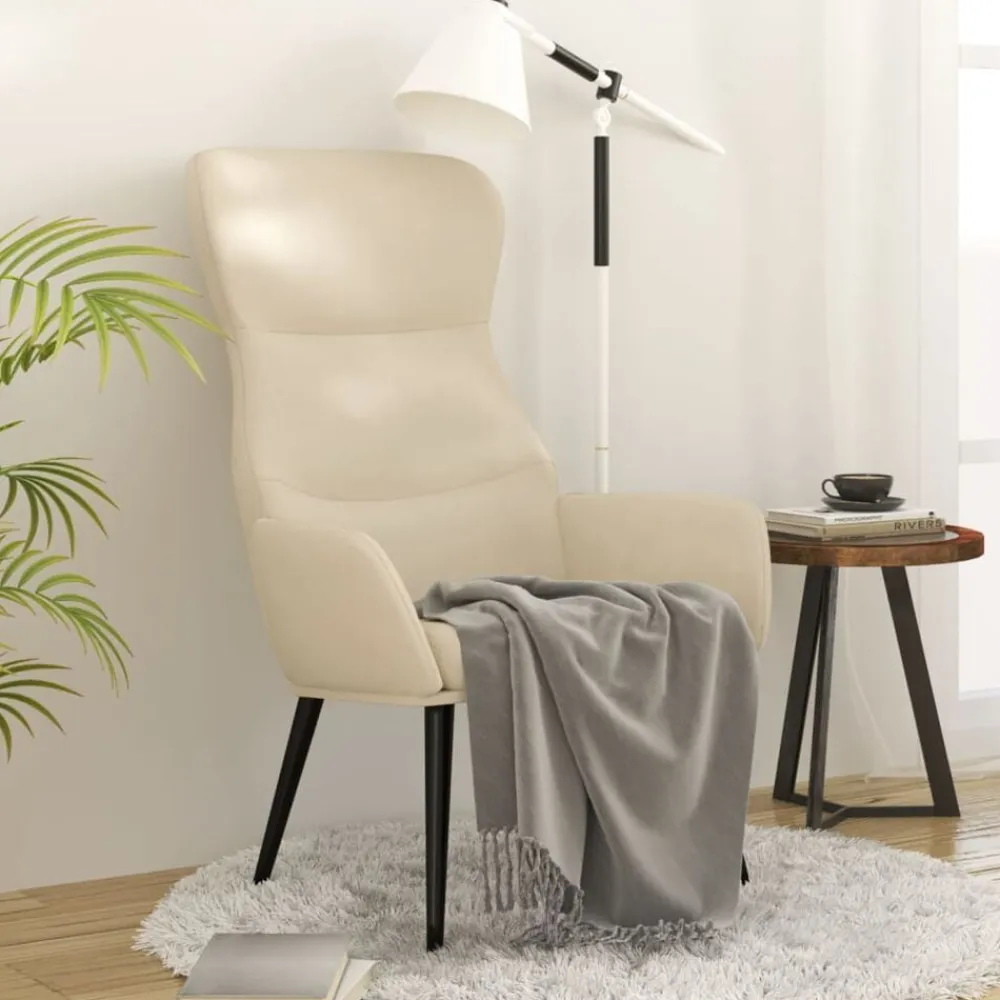 vidaXL Sillas-Sillón de relax de tela