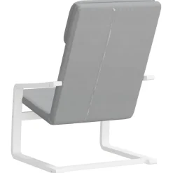 vidaXL Sillas-Sillón de relax de tela gris claro