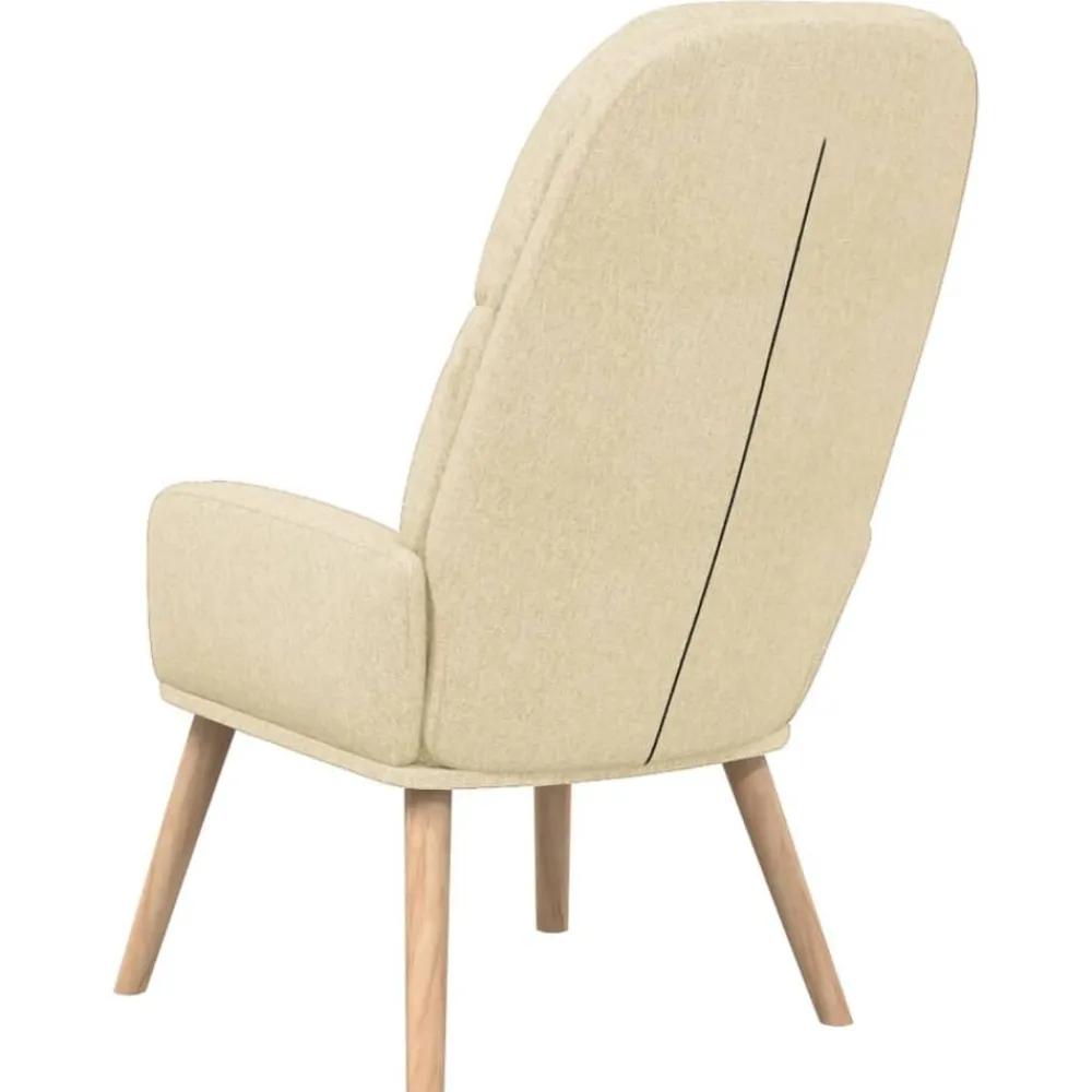 vidaXL Sillón de relax de tela Crema Outlet