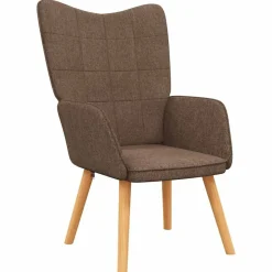 vidaXL Sillón de relax de tela marrón Marr&oacute;n Best