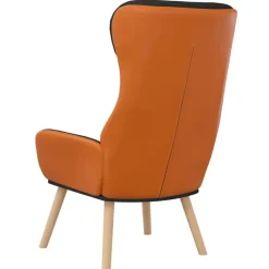 vidaXL Sillón de relax de tela y PVC Negro Sale