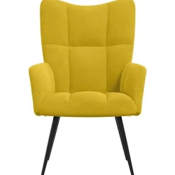 vidaXL Sillón de relax de terciopelo Amarillo mostaza Online