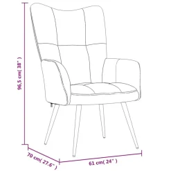 vidaXL Sillón de relax de terciopelo Amarillo mostaza Online