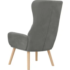 vidaXL Sillón de relax de terciopelo Gris oscuro Clearance