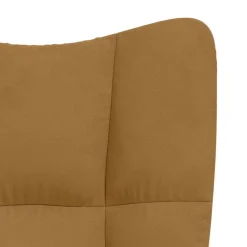 vidaXL Sillas-Sillón de relax de terciopelo marrón