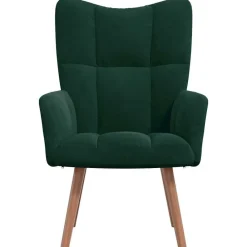 vidaXL Sillón de relax de terciopelo Verde oscuro Discount