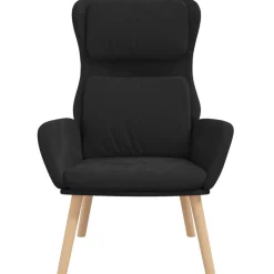 vidaXL Sillón de relax de terciopelo Negro Hot