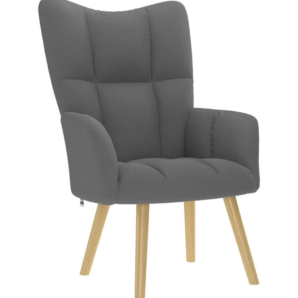 vidaXL Sillas-Sillón de relax de tela