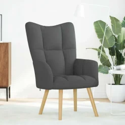 vidaXL Sillas-Sillón de relax de tela