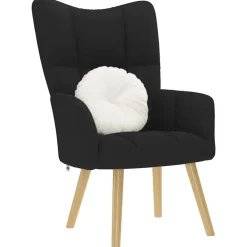 vidaXL Sillas-Sillón de relax de tela