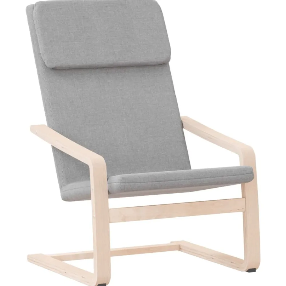 vidaXL Sillón de relax de tela Gris claro Best