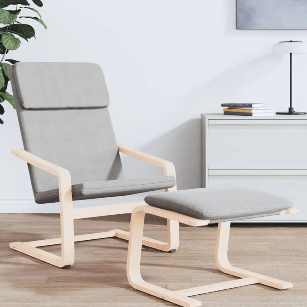 vidaXL Sillón de relax de tela Gris claro Best