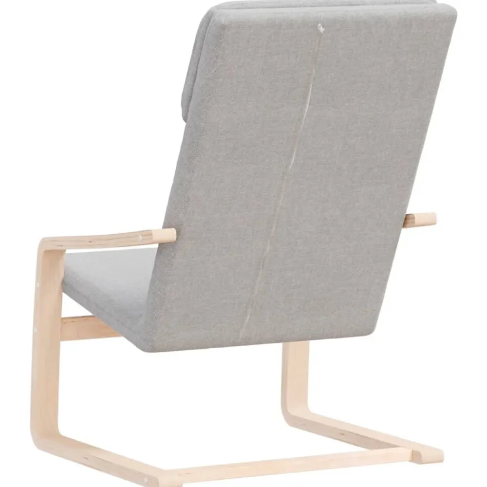 vidaXL Sillón de relax de tela Gris claro Best
