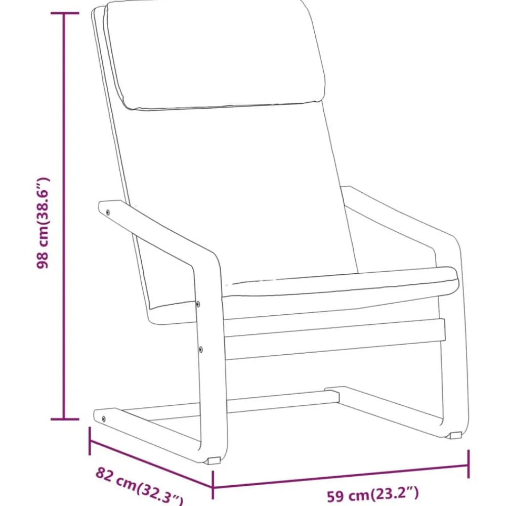 vidaXL Sillón de relax de tela Gris claro Best