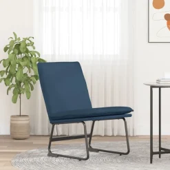 vidaXL Sillón de relax tela 52x75x76 cm Azul New