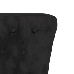 vidaXL Sillón de respaldo alto con botones terciopelo Negro Discount