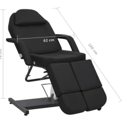 vidaXL Salud Y Belleza-Sillón de salón de belleza cuero sintético 180x62x78 cm