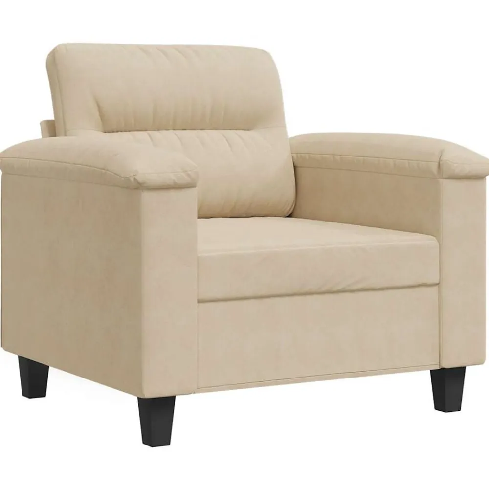 vidaXL Sofás-Sillón de tela de microfibra color 60 cm
