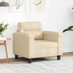 vidaXL Sofás-Sillón de tela de microfibra color 60 cm