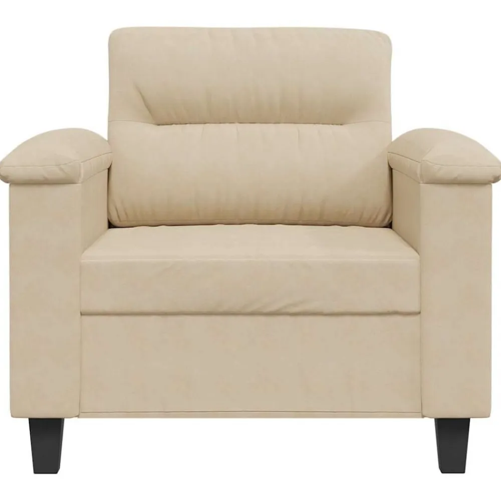 vidaXL Sofás-Sillón de tela de microfibra color 60 cm