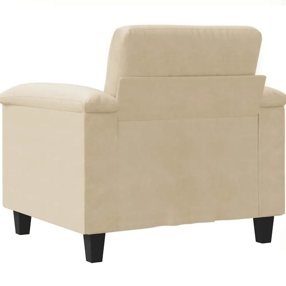 vidaXL Sofás-Sillón de tela de microfibra color 60 cm