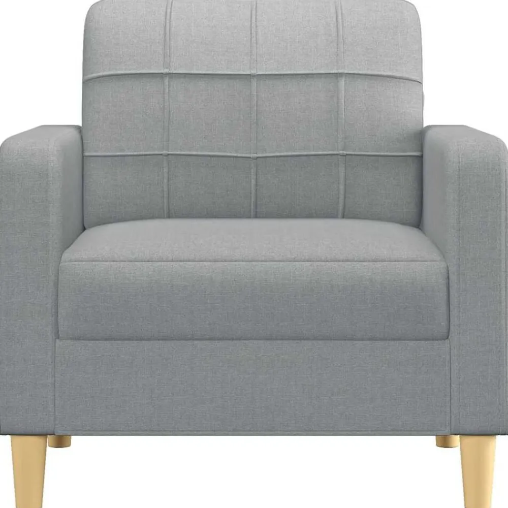 vidaXL Sillón de tela 60 cm Gris claro Hot