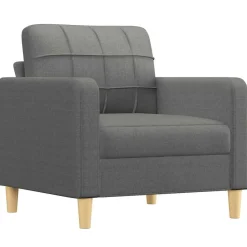 vidaXL Sillón de tela 60 cm Gris oscuro Best